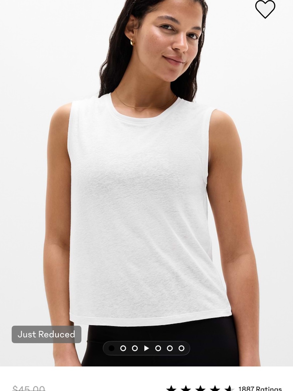 Athleta Gray Sleeveless Crewneck Tank